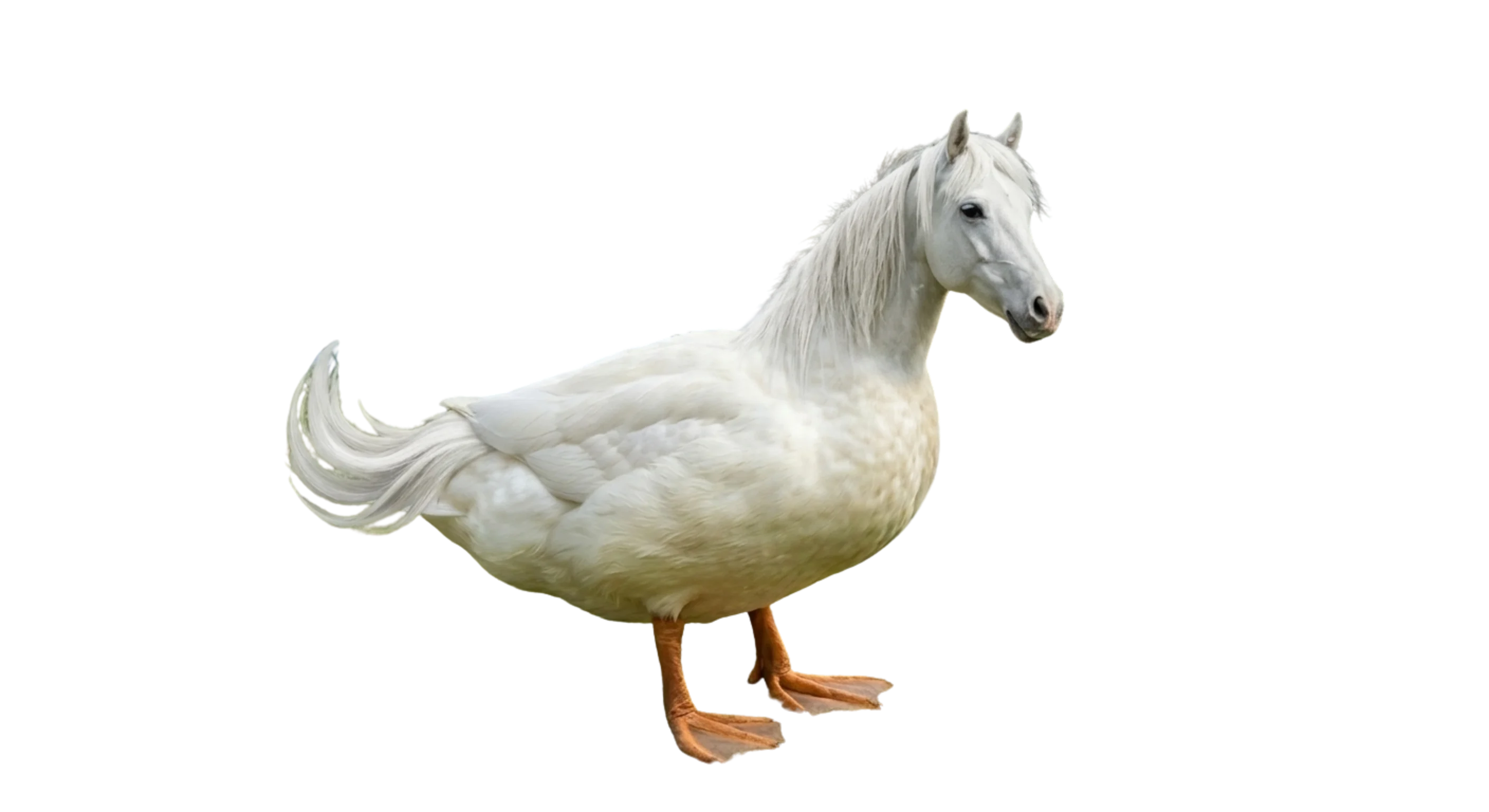 Horse and duck
